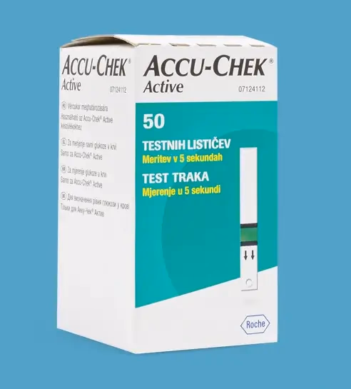 Accu-Chek Active vércukorszintmérő tesztcsík - Image 1 of 1