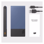 GP Powerbank M2+ Series, 10 000 mAh, 22,5 W, kék thumbnail 4