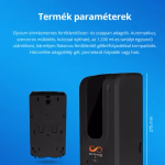 Elysium Pro professzionális, érintésmentes, 1200 ml-es adagoló - gél - állvány nélkül - fekete thumbnail 5