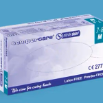 Sempercare Skin2 kesztyű - púdermentes - kék - nitril - XS