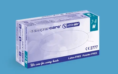 Sempercare Skin2 kesztyű - púdermentes - kék - nitril - L - Image 1 of 3