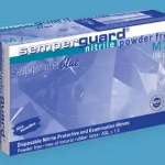 Semperguard sapphire blue vizsgálókesztyű - púdermentes - kék - nitril - S