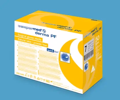 Sempermed Derma steril kesztyű - púdermentes - fehér - latex - 7 - Image 1 of 2
