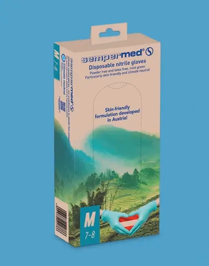 Sempermed Retail Green kesztyű - púdermentes - zöld - nitril - M - Image 1 of 2
