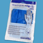 Sempertip munkavédelmi kesztyű - púdermentes - kék - latex - XL