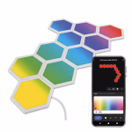 GoSmart LED-es lámpatest Hexagon, 10 rész, 19 W, RGBIC dimmelhető, WiFi thumbnail 1