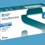 Sempermed skySense púdermentes nitril vizsgálókesztyű - kék - XL