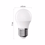 EMOS LED izzó Classic Mini Globe / E14 / 2,5 W (32 W) / 350 lm / Meleg fehér thumbnail 3