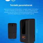 Elysium Pro professzionális, érintésmentes, 1200 ml-es adagoló - gél - fekete állvánnyal - fekete thumbnail 2