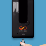 Elysium Pro professzionális, érintésmentes, 1200 ml-es adagoló - szórófejes folyadék - állvány nélkül - fekete