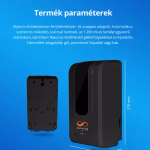 Elysium Pro professzionális, érintésmentes, 1200 ml-es adagoló - szórófejes folyadék - állvány nélkül - fekete thumbnail 2