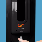 Elysium Pro professzionális, érintésmentes, 1200 ml-es adagoló - szórófejes folyadék - fekete állvánnyal - fekete