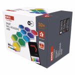 GoSmart LED-es lámpatest Hexagon, 10 rész, 19 W, RGBIC dimmelhető, WiFi thumbnail 6