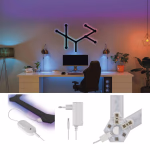 GoSmart LED-es lámpatest Lines fekete, 9 részből álló, 34 W, RGBIC dimmelhető, WiFi thumbnail 5