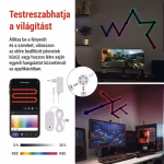 GoSmart LED-es lámpatest Lines fekete, 9 részből álló, 34 W, RGBIC dimmelhető, WiFi thumbnail 4