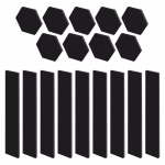 GoSmart LED-es lámpatest Lines fekete, 9 részből álló, 34 W, RGBIC dimmelhető, WiFi thumbnail 2