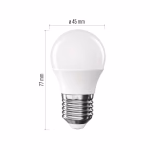 EMOS LED izzó Classic Mini Globe / E14 / 2,5 W (32 W) / 350 lm / Meleg fehér thumbnail 3
