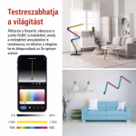 GoSmart LED állólámpa, fekete, 175 cm, meleg fehér / RGBIC WiFi thumbnail 3