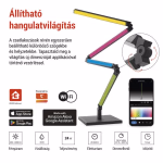 GoSmart LED állólámpa, fekete, 175 cm, meleg fehér / RGBIC WiFi thumbnail 2