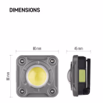 EMOS Akkumulátoros COB LED szerelőlámpa 1200lm thumbnail 2