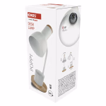 EMOS Poppy asztali lámpa E27 IP20, fehér thumbnail 3