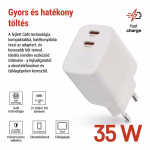EMOS Univerzális USB töltő GaN PD 35 W max. thumbnail 2