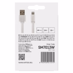 EMOS Töltő- és adatkábel USB-A 2.0 / Lightning MFi, 1 m, fehér thumbnail 3
