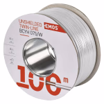 EMOS Hangfalkábel 2*0.75mm fehér, 100 méteres kiszerelés thumbnail 1