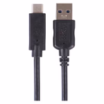 EMOS Type C 3.1 / USB-A 3.0 Töltő- és adatkábel, 1 m, fekete thumbnail 3