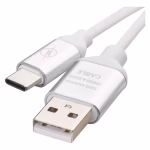 EMOS Type-C 2.0 / USB-A 2.0 Töltő- és adatkábel 1 m, fehér thumbnail 1