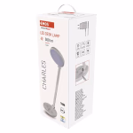 EMOS Charles LED asztali lámpa 550 lm, fehér thumbnail 3