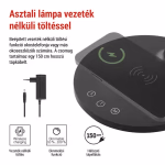 EMOS Oscar LED asztali lámpa dimmelhető, 5,5 W, 360 lm, fekete thumbnail 5