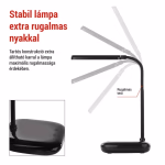EMOS Molly LED asztali lámpa dimmelhető, 650 lm, fekete thumbnail 4