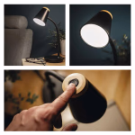 EMOS Tara LED asztali lámpa, fekete thumbnail 4