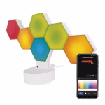 GoSmart LED asztali lámpa Hexagon fehér, 6 részből álló, RGBIC dimmelhető, WiFi thumbnail 1