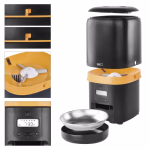 Pet Care állateledel adagoló, 4 L, fekete thumbnail 5