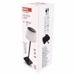 LED Dimmelhető újratölthető lámpa KATIE 4W/10V 1800mAh IP44 CRI 90 fekete thumbnail 3