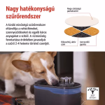 Pet Care háziállat itató, 2,6 l, szürke thumbnail 5