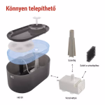 Pet Care háziállat itató, 2,6 l, szürke thumbnail 6