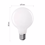 Emos LED izzó Filament G95 / E27 / 7,8 W (75 W) / 1055 lm / Természetes fehér thumbnail 3