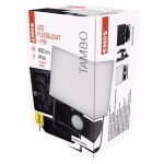 Emos LED reflektor TAMBO PIR, 10 W, 1000 lm, természetes fehér, fekete thumbnail 1