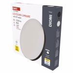 LED-es felületi lámpatest DIONI kerek, fekete, 32W, változtatható CCT-vel thumbnail 1