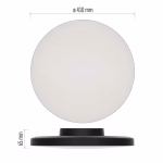 LED-es felületi lámpatest DIONI kerek, fekete, 32W, változtatható CCT-vel thumbnail 3