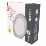 EMOS LED süllyesztett lámpatest NEXXO, kör, ezüst, 12W, állítható színhőmérséklet thumbnail 1