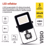 EMOS VISIO LED reflektor 20 W mozgásérzékelővel IP54 term. fehér thumbnail 4
