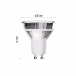 EMOS LED izzó Classic MR16 ezüst/ GU10 / 3 W (32 W) / 345 lm / Meleg fehér thumbnail 3