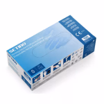 SETINO Nitril púdermentes vizsgálókesztyű, kék, 3.5 g, 100/doboz, S méret thumbnail 1