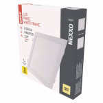 EMOS LED süllyesztett lámpatest NEXXO, négyzet, fehér, 24W, meleg fehér thumbnail 1