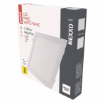 EMOS LED süllyesztett lámpatest NEXXO, négyzet, fehér, 24W, természetes fehér thumbnail 1