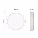 GoSmart LED felületre szerelhető lámpatest, kör alakú, 30W, 1800 lm, RGB, dimmelhető, Wi-Fi thumbnail 2